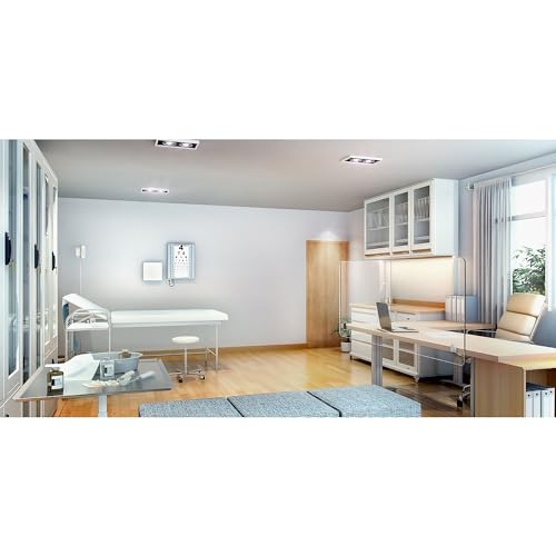 SAFCO 7516 SERIES WELLNESS PANEL 47.5 X 2.5 X 23.5 ACRYLIC 7516CL - CLEAR - Brand New
