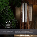 Grand patio Outdoor Solar Floor Lamp Wicker Solar Light Outdoor Waterproof - Brand New