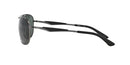RAY BAN MEN'S RB3519 AVIATOR SUNGLASSES 59MM GUNMETAL/GREEN - Like New