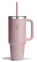 Hydro Flask Travel Tumbler with Handle, Clear Lid and Straw - 40oz - Like New
