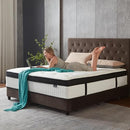 CEMTIP FULL SIZE MATTRESS, 10 INCH HYBRID MATTRESS IN A BOX - WHITE - Brand New