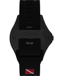 Timex Automatic Men Analogue Watch with a Rubber Strap Tiburón, Black - Like New