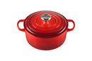 LE CREUSET ENAMELED CAST IRON OVEN, 4.5 QT. - CERISE - Like New
