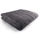 HUG BUD WEIGHTED BLANKET 90" X 90" 35-LBS NO COVER REQUIRED SILKY MINK - GREY - Brand New