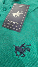 PACIFIC POLO CLUB MEN'S SHORT SLEEVES 3 BUTTONS POLO SHIRT - SIZE: MEN XL - TEAL - Like New