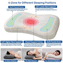 OMSTYLE Ergonomic Contour Design Memory Foam Pillow OMCMF-LGRAY - Light Gray - Like New