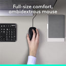 Logitech MK120 WIRED KEYBOARD AND MOUSE COMBO FOR WINDOWS OPTICAL WIRED Mouse - Like New