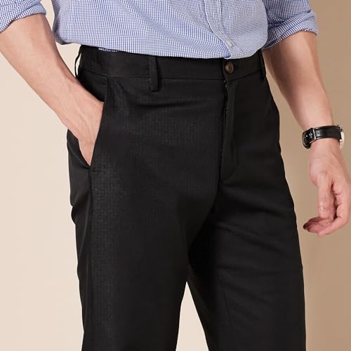 AMAZON ESSENTIALS MEN'S SLIM-FIT FLAT-FRONT DRESS PANT - SIZE: 31W X 34L - BLACK - Brand New