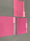 OFFICE DEPOT 2-TONE FILE FOLDERS, 1/3 CUT, LETTER SIZE, PACK OF 24 - PINK - Like New