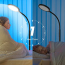 Keepsmile Modern LED Streamlined Reading Floor Lamp, White LED - MATTE BLACK Like New