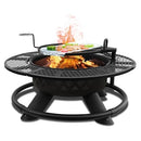 RED MOUNTAIN VALLEY 47 IN. WOOD-BURNING FIRE PIT BBQ 2A-OC139 - BLACK - Like New