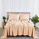 BIBB HOME 2000 COUNT 6-PIECE RAYON BAMBOO SHEET SET CAL KING BLUSH - Like New