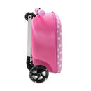SANRIO HELLO KITTY HARDSIDE CARRY ON SCOOTER SUITCASE, HELLO KITTY POKA DOT PINK - Brand New