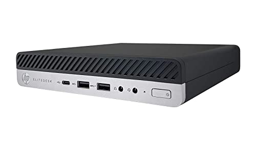 HP ELITEDESK 800 G5 MINI PC, INTEL I5-9500T 6-CORE 16GB 256GB SSD - BLACK - Like New