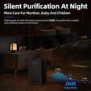 AROEVE AIR PURIFIERS BEDROOM AIR PURIFIER AROMATHERAPY FUNCTION MK06- BLACK Like New