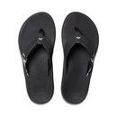 REEF WOMEN'S REEF SANTA ANA FLIP FLOP SANDALS SIZE 7 BLACK/WHITE - Brand New