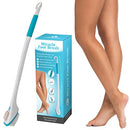 NEW PRODUCT SOLUTIONS MIRACLE FOOT BRUSH 30" W/SCRUBBING PUMICE STONE - WHITE - Like New