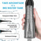 Aquasonic Aqua Professional Rechargeable Water Flosser with 4 Tips - BLACK - Brand New