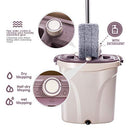 Masthome Mop Bucket Set Microfiber Flat Mop Self Wring 5 Pads B07MNMH8CS - Like New