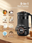 RELEXNOW 8 IN 1 AUTOMATIC NUT MILK MAKER 35OZ HOMEMADE MACHINE 10 BLADES- BLACK - Like New