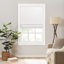 ECLIPSE LANE CORDLESS ROMAN SHADES FOR WINDOWS X 35 IN WIDE X 64 IN LONG - WHITE - Like New