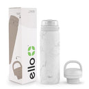 Ello Cooper 22oz Stainless Steel Water Bottle - White Marble - Like New
