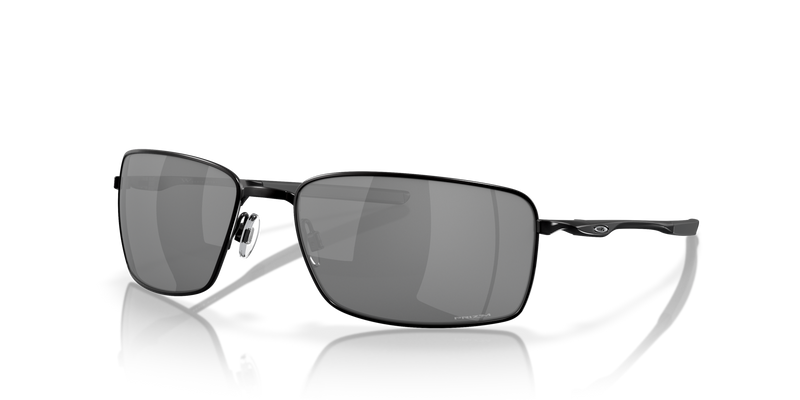 OAKLEY SQUARE WIRE PRIZM BLACK LENSES, POLISHED BLACK FRAME 60MM - BLACK/BLACK - Like New