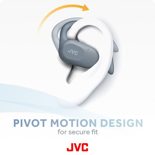 JVC NEARPHONES OPEN EAR WIRELESS HEADPHONES, BT 5.4, UP TO 26 HOURS - BLUE - Like New