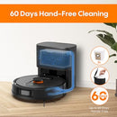 EITTON ROBOT VACUUM MOP SELF-EMPTYING 5000PA ROBOTIC VACUUM LIDAR NAVIGATION - Like New