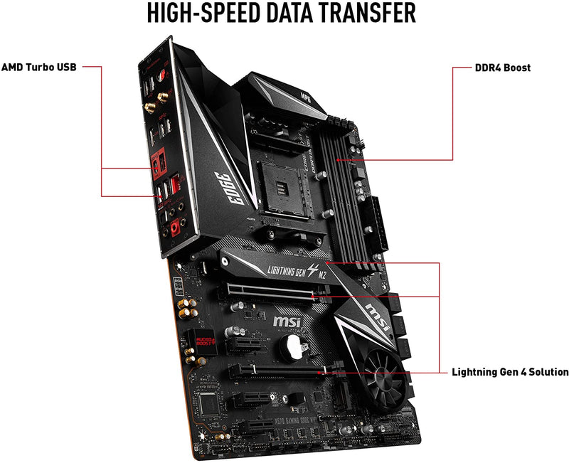 MSI MPG X570 GAMING EDGE WIFI ATX Motherboard MPG-X570-GAMING-EDGE-WIFI - Like New