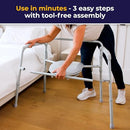 Drive Medical Bariatric Folding Commode for Bathroom Safety - Brand New