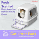 PetsWorld Universal Fit Cat Pad Refills for Litter Box, 200 Pack - Fresh Scent - Brand New