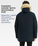 PUREMSX INSULATED EXPEDITION PARKA COAT HOODED WARM - SIZE: MEN SMALL - NAVY - Like New
