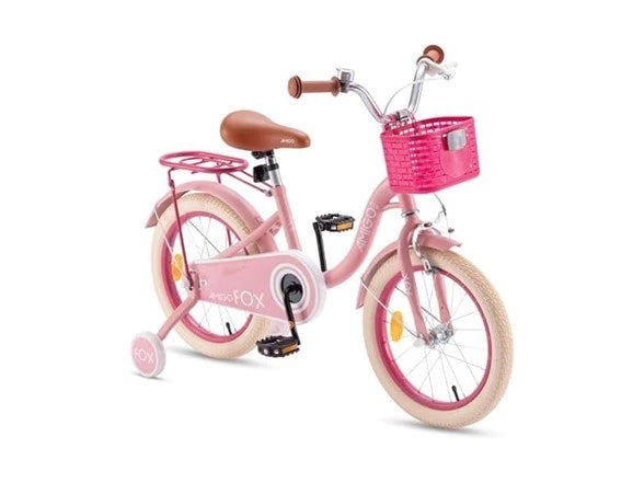 ROYALBABY TODDLERS KIDS 14IN BIKE  WITH BASKET, TRAINING WHEEL - PINK - Like New
