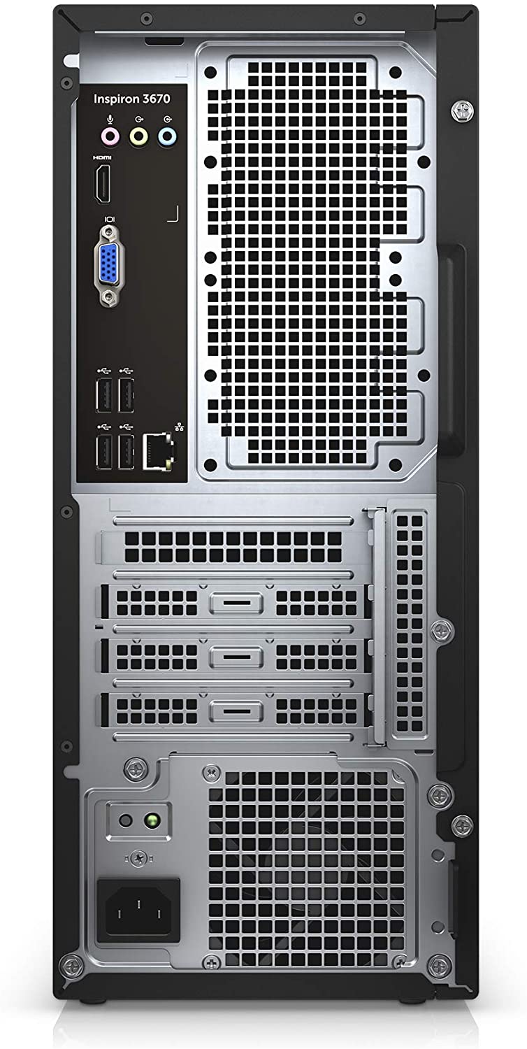 DELL INSPIRON 3670 Desktop I3-8100 8GB 1TB HDD ?I3670-3828BLK-PUS - BLACK - Like New
