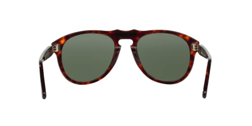 PERSOL PO0649 AVIATOR SUNGLASSES - HAVANA/GREEN - Like New