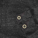 50% Shade Cloth Taped Edge Grommets 12x14 ft Shade Fabric B093KYRYCV - Black - Brand New