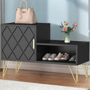 YOYOMAX STORAGE 350LB SHOE RACK FOR ENTRYWAY/HALLWAY 30IN HKEFSB002BK0CJ - BLACK - Like New