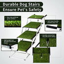 B0BC8RPFRS Extra Wide Dog Car Stairs For Large Dogs Lightweight Foldable - Brand New