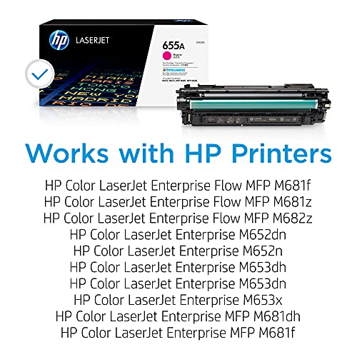 HP 655A MAGENTA TONER CARTRIDGE CF453A - M652, M653, M681, M682 SERIES - Brand New