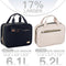 NISHEL TRAVEL TOILETRY BAG FOR WOMEN, PORTABLE HANGING ORGANIZER, MEDIUM - BLACK - Brand New