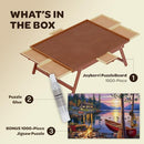 JoyBerri Jigsaw Puzzle Board with Free Puzzle 1500 Piece Jigsaw Table - Brand New