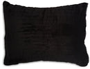 ADORABLE HUMONGOUS SHERPA PILLOW, STANDARD/QUEEN, BLACK FLEECE AND WHITE SHERPA - Like New