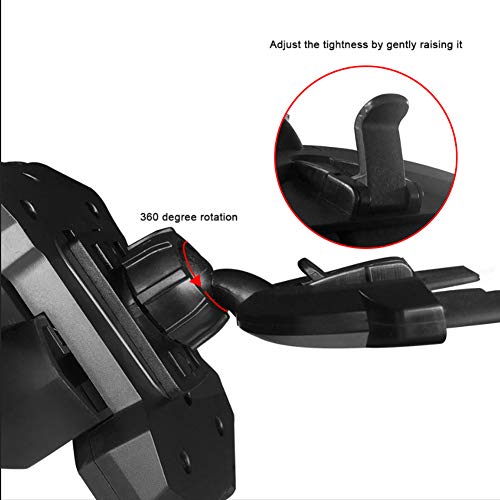 MANORDS CD SLOT CAR MOUNT, UNIVERSAL, 360 ROTATION, 4351690471 - WHITE/BLACK - Like New