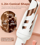 BILITOK AUTO HAIR CURLER, AUTOMATIC CURLING IRON WITH 4 TEMPERATURE & 3 TIMER - Like New