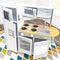 KIDKRAFT UPTOWN WHITE WOODEN PLAY KITCHEN WITH PLAY PHONE GIFT AGE 3+ - WHITE - Like New