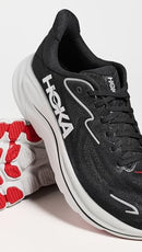 1162030 Hoka Men's Clifton 10 Black/Silver 11 Medium - Like New