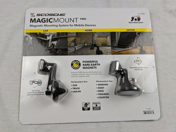 Scosche Magic Mount Pro 2 -Pack MM2VP2WDSR-CP0 Magnetic Mounting System New