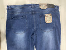 BLUE ROCK FLEX JEANS 4-WAY STRETCH - SIZE: MEN 42X31 - DARK WASH/BLACK LINING - Brand New