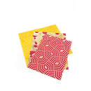 WAXWRAP BEESWAX ORGANIC COTTON FOOD BAGS 3 BAGS S 21X31CM M 25X31CM L 32X31CM - Brand New